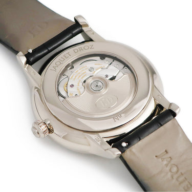 腕時計 ジャケ・ドロー Jaquet Droz グランセコンド J003034201 自動巻き メンズ K18WG無垢 エナメルダイヤル ブルースティール