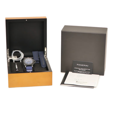 腕時計 パネライ PANERAI サブマーシブル クアランタクアトロ カーボテック PAM01232 Y番 自動巻き メンズ 新品同様 Y番 ブルー