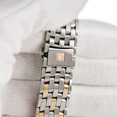 腕時計 オメガ OMEGA デ ヴィル プレステージ コーアクシャル 424.20.40.20.02.003 自動巻き メンズ 新品同様 K18RG×SS コンビ