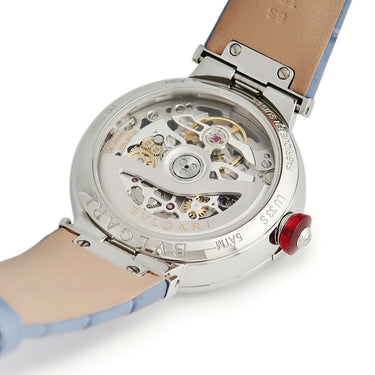 腕時計 ブルガリ BVLGARI ルチェア LVCEA 103435 / LU33S 自動巻き レディース 純正ダイヤ スケルトン シルバー 日本限定