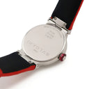 腕時計 ブルガリ BVLGARI ルチェア LU28S クオーツ レディース 純正12Pダイヤ シェル ピンク ステンレス スティール SS