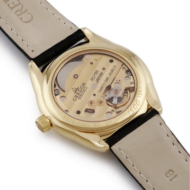 腕時計 クレドール Credor クロノメーター GBAY992 4S79-0050 手巻き メンズ K18YG無垢 バー パワーインジケーター 限定