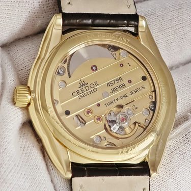 腕時計 クレドール Credor クロノメーター GBAY992 4S79-0050 手巻き メンズ K18YG無垢 バー パワーインジケーター 限定
