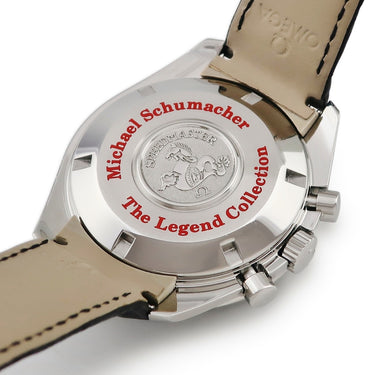 腕時計 オメガ OMEGA スピードマスター シューマッハ レジェンド 3806.31.31 自動巻き メンズ OH済 ブラック シルバー クロノグラフ