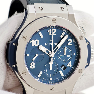 腕時計 ウブロ HUBLOT ビッグバン オリジナル スチール ブルー 301.SX.710.RX 自動巻き メンズ ブルー