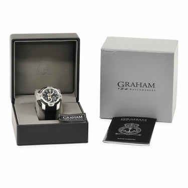 腕時計 グラハム GRAHAM クロノファイター プロダイブ 2CDAV.B02A 自動巻き メンズ クロノグラフ ブラックPVD 10時位置リューズ