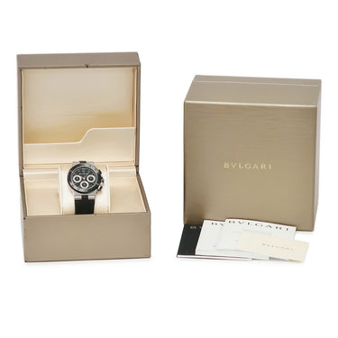 腕時計 ブルガリ BVLGARI ディアゴノ セラミック クロノグラフ DG37SCCH 自動巻き メンズ コンビ 黒 デイト スモールセコンド