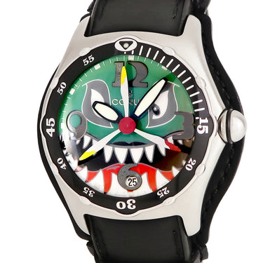 腕時計 コルム CORUM バブル ダイブ ボンバー シャーク  082.181.20 自動巻き メンズ 新品同様 逆回転防止ベゼル 2004年限定モデル