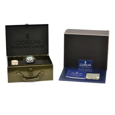 腕時計 コルム CORUM バブル ダイブ ボンバー シャーク  082.181.20 自動巻き メンズ 新品同様 逆回転防止ベゼル 2004年限定モデル