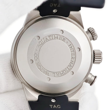 腕時計 IWC IWC アクアタイマー クロノグラフ IW371918 自動巻き メンズ ブラック 黒 回転式インナーベゼル デイデイト