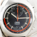 腕時計 オリス ORIS クロノリス 01 672 7564 4154-Set 自動巻き メンズ ブラック オレンジ クロノグラフ デイト
