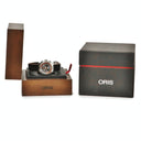 腕時計 オリス ORIS クロノリス 01 672 7564 4154-Set 自動巻き メンズ ブラック オレンジ クロノグラフ デイト