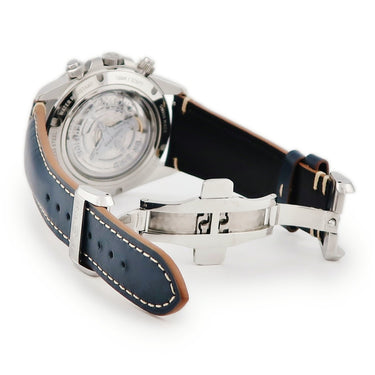 腕時計 ベル&ロス BELL＆ROSS ヴィンテージ レーシングバード BRV2-94 自動巻き メンズ ホワイト ブルー クロノグラフ タキメーター 限定