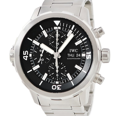腕時計 IWC IWC アクアタイマー クロノグラフ IW376804 自動巻き メンズ ブラック 黒 回転式インナーベゼル デイデイト