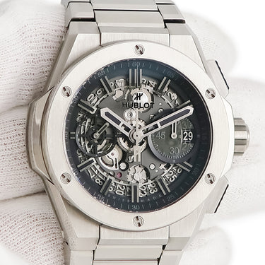 腕時計 ウブロ HUBLOT ビッグバン インテグレーテッド チタニウム YOSHIDA スペシャル 451.NX.1140.NX.YOS 自動巻き メンズ 限定