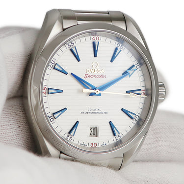 腕時計 オメガ OMEGA シーマスター アクアテラ コーアクシャル ライダーカップ 220.12.41.21.02.004 自動巻き メンズ ホワイト