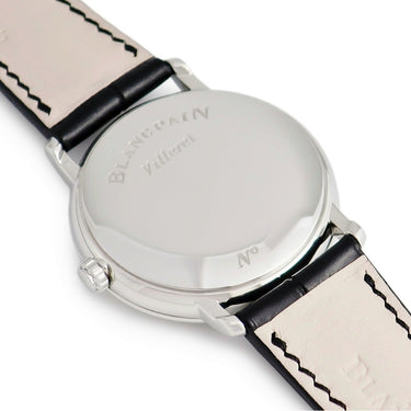 腕時計 ブランパン BLANCPAIN ヴィルレ ウルトラスリム セコンドデイト 6223-1127-55B 自動巻き メンズ ホワイト ローマン ラウンド