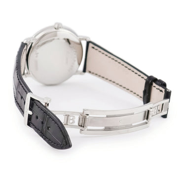 腕時計 ブランパン BLANCPAIN ヴィルレ ウルトラスリム セコンドデイト 6223-1127-55B 自動巻き メンズ ホワイト ローマン ラウンド