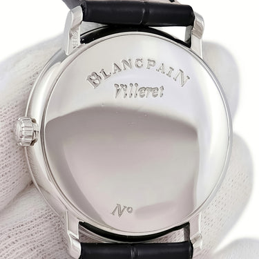 腕時計 ブランパン BLANCPAIN ヴィルレ ウルトラスリム セコンドデイト 6223-1127-55B 自動巻き メンズ ホワイト ローマン ラウンド