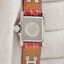 腕時計 エルメス HERMES ミニメドール ME2.130 クオーツ レディース 純正ダイヤ スクエア スタッズ 横開き シルバー