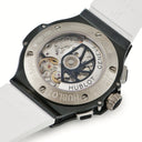 腕時計 ウブロ HUBLOT ビッグバン オールブラック クロノグラフ 301.CX.134.RX 自動巻き メンズ デイト スモールセコンド 黒 限定