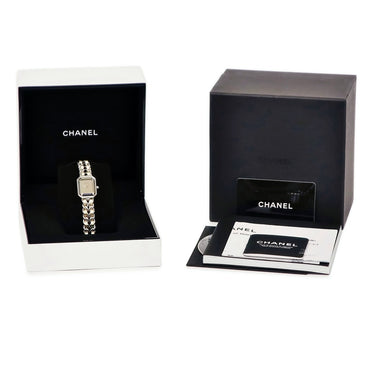 腕時計 シャネル CHANEL プルミエール ロック M-L H5584 クオーツ レディース ゴールド スクエア チェーン ミラー 限定