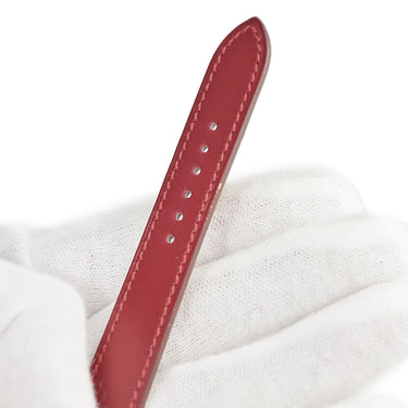 エルメス HERMES 純正 レッド レザー 腕時計パーツ 未使用 レザー ベルト バンド ストラップ ブレスレット 16ｍｍ レッド 赤 替え 予備