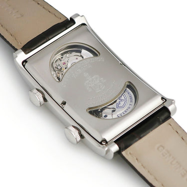 腕時計 クエルボ・イ・ソブリノス CUERVO Y SOBRINOS プロミネンテ ダブルテンポ デュアルタイム A1124-1ATG 自動巻き メンズ OH済 デイデイト