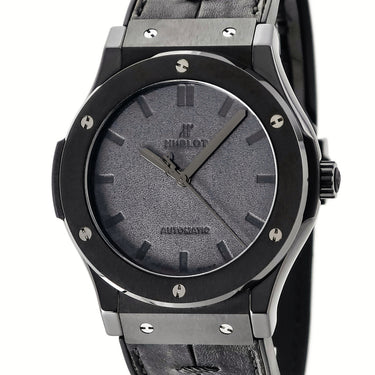 腕時計 ウブロ HUBLOT クラシックフュージョン ベルルッティ オールブラック 511.CM.0500.VR.BER16 自動巻き メンズ 黒 限定
