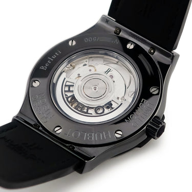 腕時計 ウブロ HUBLOT クラシックフュージョン ベルルッティ オールブラック 511.CM.0500.VR.BER16 自動巻き メンズ 黒 限定