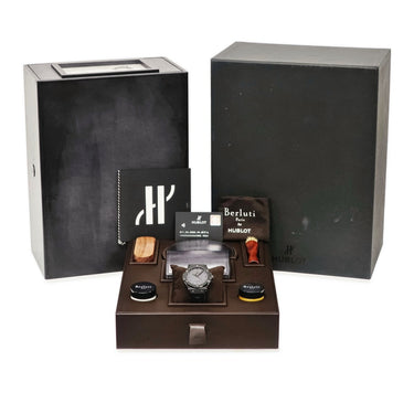 腕時計 ウブロ HUBLOT クラシックフュージョン ベルルッティ オールブラック 511.CM.0500.VR.BER16 自動巻き メンズ 黒 限定