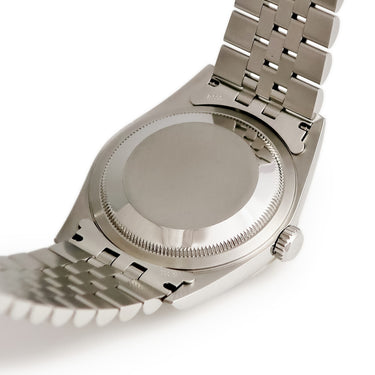 腕時計 ロレックス ROLEX デイトジャスト 16234G 自動巻き メンズ K番 K18WG×SS コンビ ソーダライト 純正10Pダイヤ ブルー