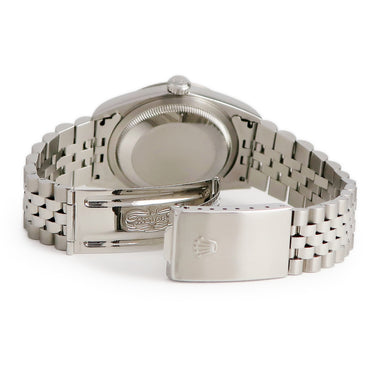 腕時計 ロレックス ROLEX デイトジャスト 16234G 自動巻き メンズ K番 K18WG×SS コンビ ソーダライト 純正10Pダイヤ ブルー