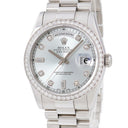 腕時計 ロレックス ROLEX デイデイト 36 118346A 自動巻き メンズ K番 Pt950無垢 純正ダイヤ アイスブルー