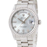 腕時計 ロレックス ROLEX デイデイト 36 118346A 自動巻き メンズ K番 Pt950無垢 純正ダイヤ アイスブルー