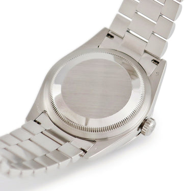 腕時計 ロレックス ROLEX デイデイト 36 118346A 自動巻き メンズ K番 Pt950無垢 純正ダイヤ アイスブルー