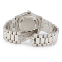 腕時計 ロレックス ROLEX デイデイト 36 118346A 自動巻き メンズ K番 Pt950無垢 純正ダイヤ アイスブルー