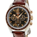 腕時計 オメガ OMEGA スピードマスター ブロードアロー 1957 CO-AXIAL 321.93.42.50.13.001 自動巻き メンズ K18RG×SS コンビ 茶