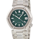 腕時計 クレドール Credor ロコモティブ GCCR997 CR01-00B0 自動巻き メンズ 未使用 グリーン バー デイト ブライトチタン 六角形