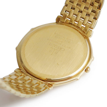 腕時計 クレドール Credor ジュリ GBAR962 8J81-0AN0 クオーツ メンズ K18YG無垢 八角形 オクタゴン ブラウン バー 薄型