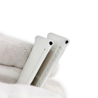 パネライ PANERAI 純正 ラジオミール クアランタ用 クロコバンド ホワイト クロコダイル 腕時計パーツ 未使用 替え ベルト バンド ストラップ 24ｍｍ 尾錠用 ホワイト 白