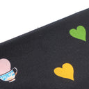 エルメス HERMES ツイリー ブラック×ルージュ×マルチカラー シルク スカーフ 【TEA TIME/ティータイム】