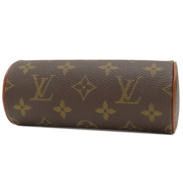 ルイヴィトン LOUIS VUITTON パピヨン用ポーチ モノグラム モノグラムキャンバス ポーチ ゴールド金具 茶