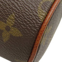 ルイヴィトン LOUIS VUITTON パピヨン用ポーチ モノグラム モノグラムキャンバス ポーチ ゴールド金具 茶