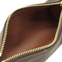 ルイヴィトン LOUIS VUITTON パピヨン用ポーチ モノグラム モノグラムキャンバス ポーチ ゴールド金具 茶