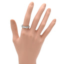 ティファニー Tiffany & Co アトラス 3Pダイヤ ホワイトゴールド K18WG ダイヤモンド リング 指輪 T&Co. 1995年 12号