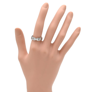 ティファニー Tiffany & Co アトラス 3Pダイヤ ホワイトゴールド K18WG ダイヤモンド リング 指輪 T&Co. 1995年 12号