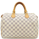 ルイヴィトン LOUIS VUITTON スピーディ 30 N41533 ダミエアズール ダミエアズールキャンバス ハンドバッグ ゴールド金具 白 ボストン 鍵・パドロック欠品