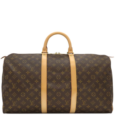 ルイヴィトン LOUIS VUITTON キーポル 50 M41426 モノグラム モノグラムキャンバス ボストンバッグ ゴールド金具 茶