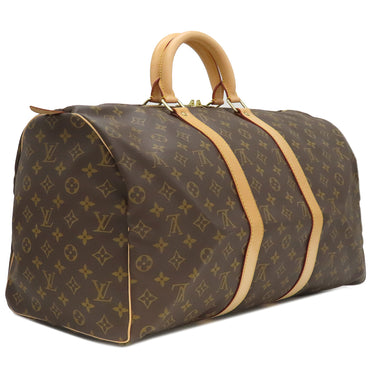 ルイヴィトン LOUIS VUITTON キーポル 50 M41426 モノグラム モノグラムキャンバス ボストンバッグ ゴールド金具 茶